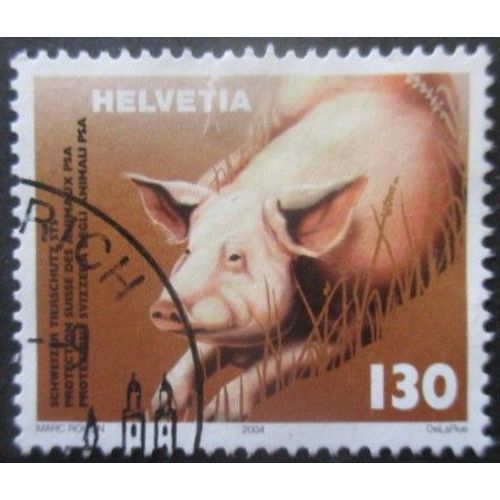 Suisse N°1814 Porc Oblitéré