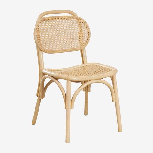 Lot De 4 Chaises De Salle À Manger En Rotin California Naturel