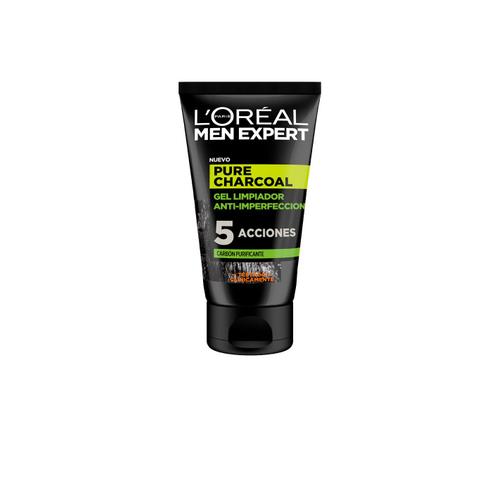 L?Oréal Paris - Men Expert Pure Carbon Gel Nettoyant Multi-Purifiant 100 Ml Peeling Visage 