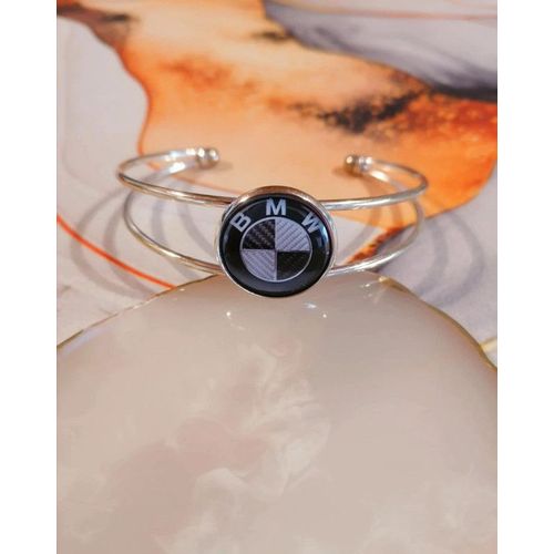 Bracelet Argenté Bmw Noir