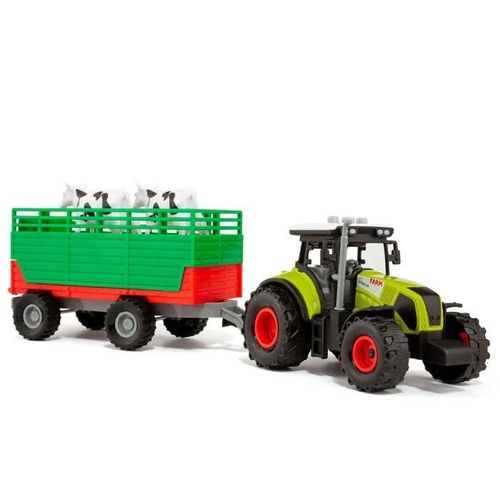 Molto Tracteur jouet pour enfant avec remorque, lumières et sons