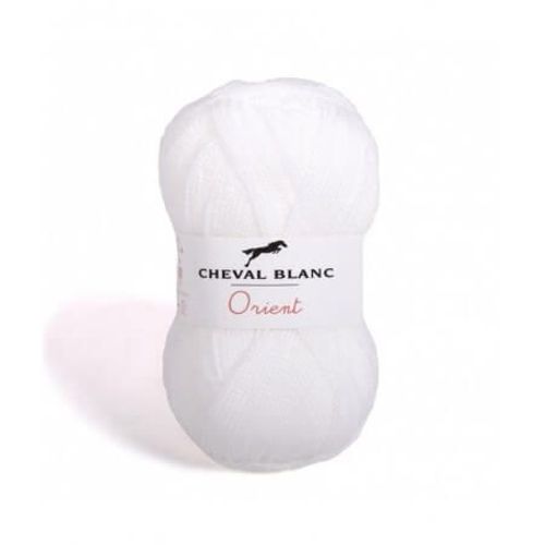Fil À Tricoter Orient - Cheval Blanc 11 Blanc