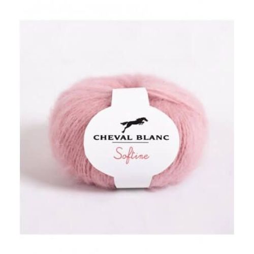 Fil À Tricoter Softine - Cheval Blanc Rose (289 - Poudre)