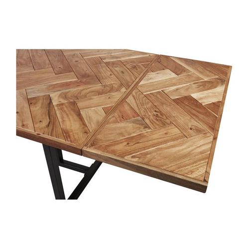 Rallonge "Hamilton Pour Table À Manger En Bois Massif - Marron - L 40 X P 90 X H 4 Cm