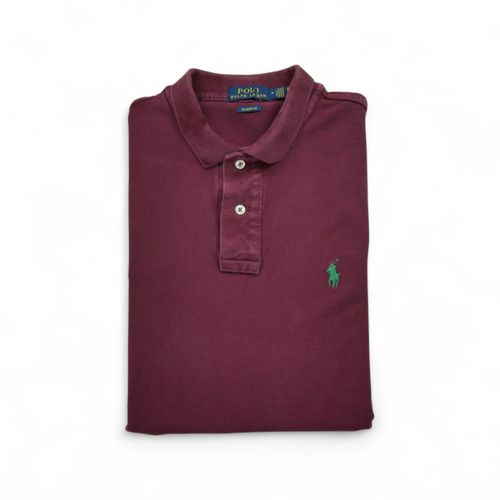 Reconditionné - Polo Manches Courtes Homme Classic Fit - Taille M - Homme - Bordeaux