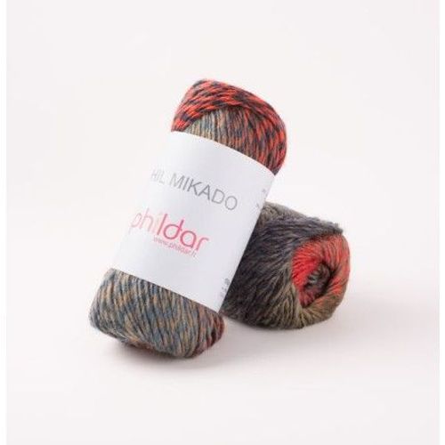 Pelote De Laine À Tricoter Phil Mikado - Phildar - Certifié Oeko-Tex Acte Brique