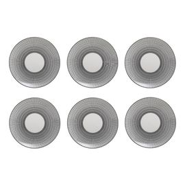 Set De 6 Assiettes À Dessert Lunis - D 19 Cm - Noir