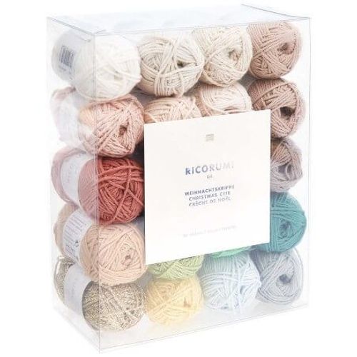Kit Ricorumi Spécial Crèche De Noël Rico Design : Créez Une Scène Magique Multicolore