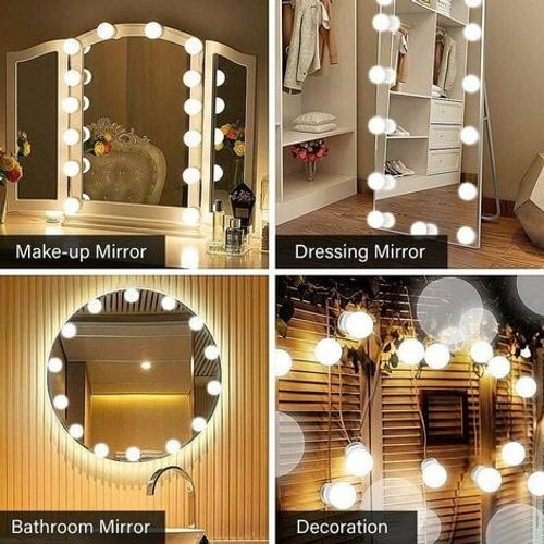 Lumière mirror pour coiffeuse, 10 lampes Led pour éclairage miroir