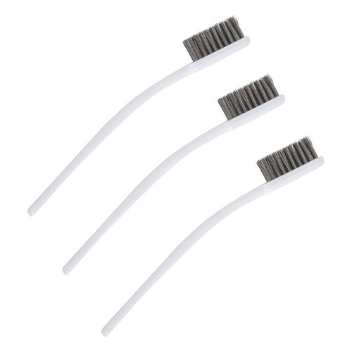 CLICKSELL-3 Piece Wire Rust Removal Set, Copper Wire Brush, Industrial Cleaning Brush, Solder Paint Cleaning Brush For Ovens, Gas Stoves, Metalwork, Soldering, Rust And Dust, 18Cm/7In (Acier Inoxydab