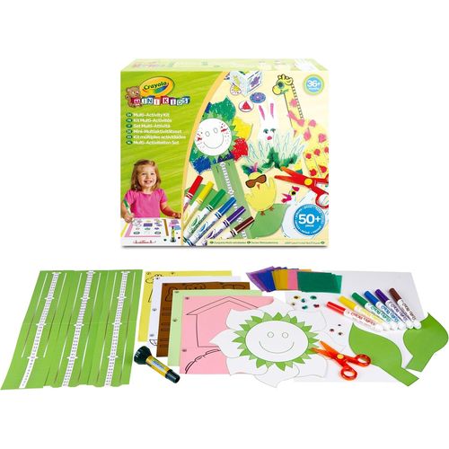 CLICKSELL-Mini Kids, Kit Multi Activités, Activité Créative Et Cadeau Pour Enfants, Avec 6 Feutres, 1 Livre De Coloriage, Dès 36 Mois, 81-8133