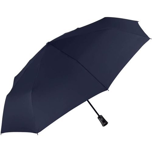 Clicksell-Parapluie Homme Pliant Compact Résistant-Ouverture Et Fermeture Automatique-Solid Lèger De Voyage-Parapluie Uni De Qualité-Pfc Free-Diamètre 104 Cm-Technology (Bleu Marine)