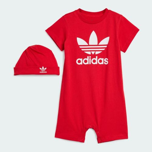 Ensemble À Offrir Grenouillère Et Bonnet Adidas - Better Scarlet - 0-3m