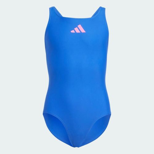 Maillot De Bain Uni À Petit Logo Adidas - Royal Blue / Lucid Pink - 18-24m