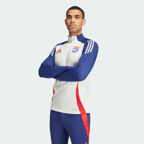 Haut D'Entraînement Olympique Lyonnais Tiro 24 Adidas - White Tint / Midnight Indigo / Bright Red - 2xl