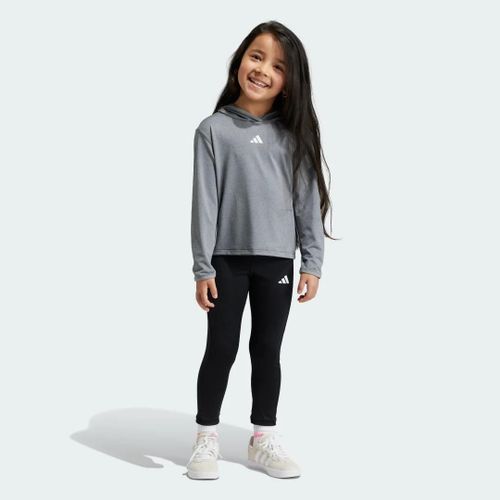 Ensemble Sweat-Shirt Et Legging Enfants Adidas - Grey Three / Grey One / White - 4-5a