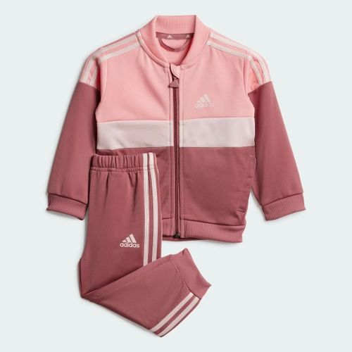 Survêtement Scintillant Tiberio 3 Bandes Colorblock Enfants Adidas - Semi Pink Spark / Sandy Pink / Preloved Crimson - 2-3a