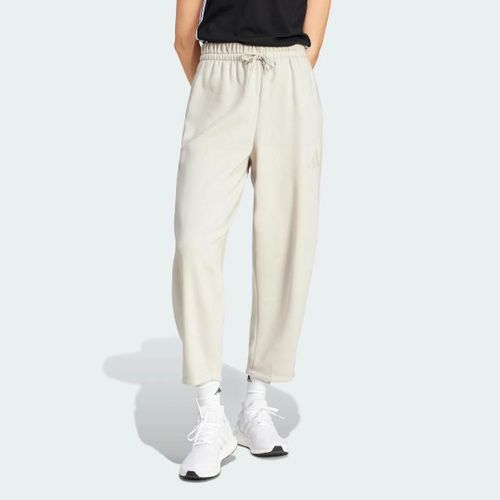 Pantalon Molleton Essentials Contemporary Logo Barrel Adidas - Beige - 2xs