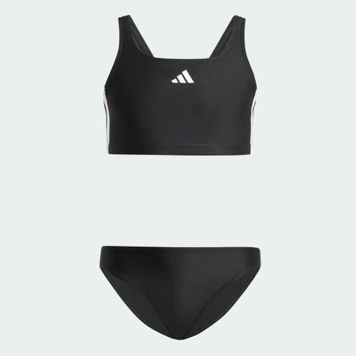 Bikini Dos En V 3 Bandes Enfants Adidas - Black / White - 2-3a