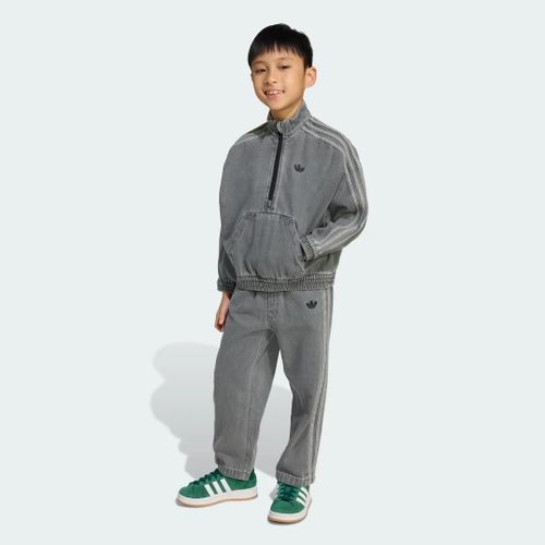 Ensemble Haut Ras-Du-Cou Denim Enfants Adidas - Grey - 4-5a