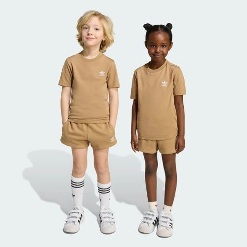 Ensemble T-Shirt Et Short Enfants Adidas - Cardboard - 4-5a