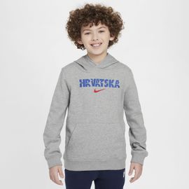 Sweat À Capuche Nike Football Croatie Club Fleece Pour Ado - Gris
