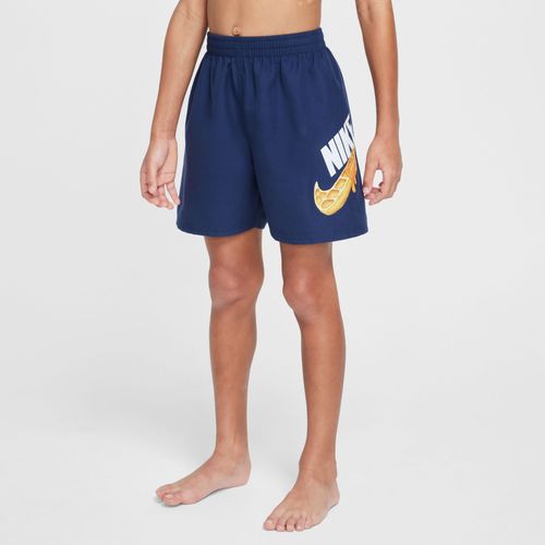 Short De Volley Avec Sous-Short Intégré 10 Cm Nike Swim Breaker Pour Ado (Garçon) - Bleu