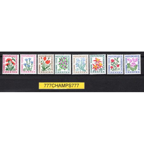 Timbres Taxe. Fleurs Des Champs. 1964 À 1971. Y & T 95 À 102