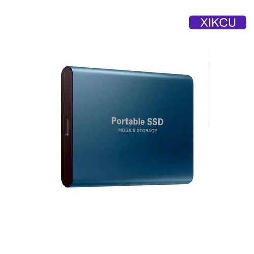Disque dur externe SSD Portable 16 to USB 3.0 Type C disque dur haute vitesse pour ordinateur Portable/ordinateur de bureau/téléphones-Bleu