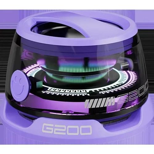 Haut-parleur Bluetooth Portable G200, éclairage RGB, haut-parleur magnétique BT5.3, Mini boîte de son, lecture en 7 heures, support pour téléphone-Pourpre
