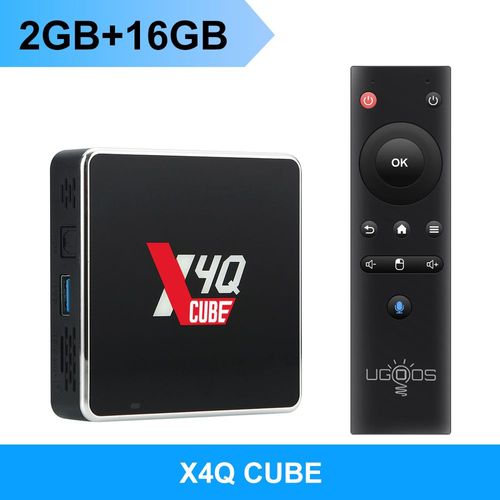 Ugoos X4Q Pro TV BOX Android 11 Smart TV Box S905X4 DDR4 4GB 32GB Wifi 1000M X4 Cube X4 Pro S905X3 Android 9.0 TVBOX décodeur - Type X4Q Cube 2G16G