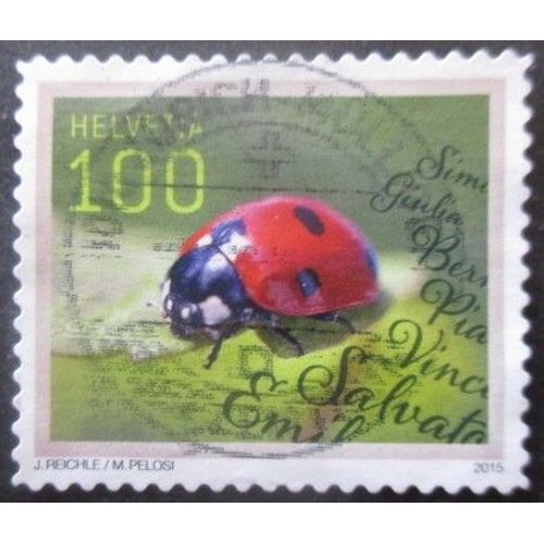 Suisse N°2342 Coccinelle Oblitéré