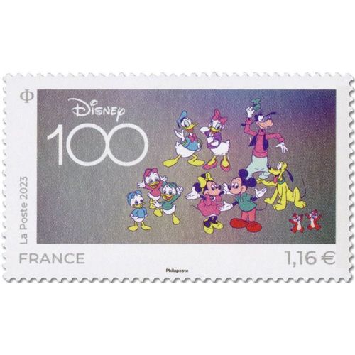 Les 100 Ans Des Dessins Animés De Walt Disney (Personnages) Année 2023 N° 5713 Yvert Et Tellier Luxe