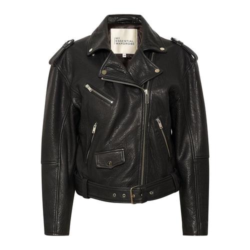 My Essential Wardrobe - Jackets > Leather Jackets - Black 