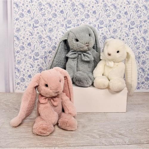 Lapin Preppy Chic Rose 30 Cm - Histoire D'ours