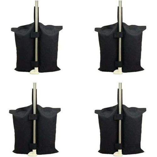 Sac de lestage robuste de qualit industrielle avec coutures doubles pour auvent de tente dpliable Noir