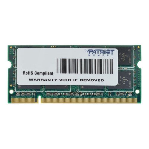Patriot Signature Line - DDR2 - module - 2 Go - SO DIMM 200 broches - 800 MT/s / PC2-6400 - CL5 - 1.8 V - mémoire sans tampon - non ECC