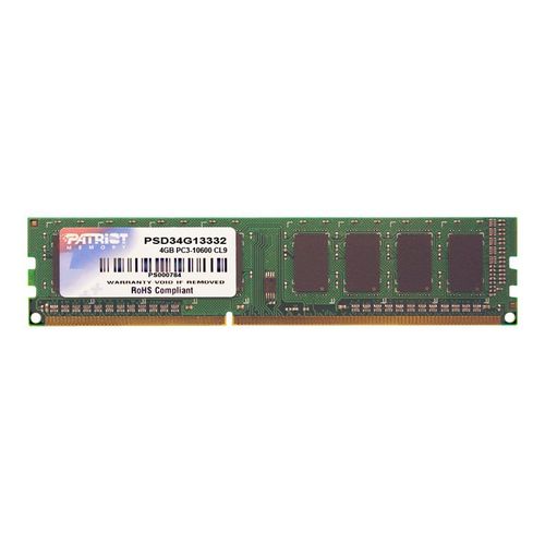 Patriot Signature Line - DDR3 - module - 4 Go - DIMM 240 broches - 1333 MT/s / PC3-10600 - CL9 - 1.5 V - mémoire sans tampon - non ECC