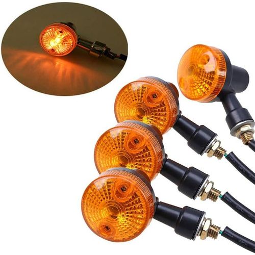 4 Pièces Moto Indicateurs Clignotants 12v Étanche Universel Pour Moto Gn125 Scooter Quad Cruiser Hors Route