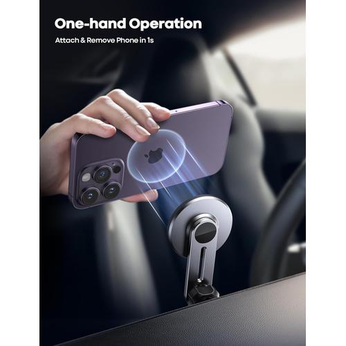 LAMICALL SUPPORT TÉLÉPHONE Voiture Aimant, [20 x N52 Aimants] 360°  Rotation, Bra EUR 49,99 - PicClick FR