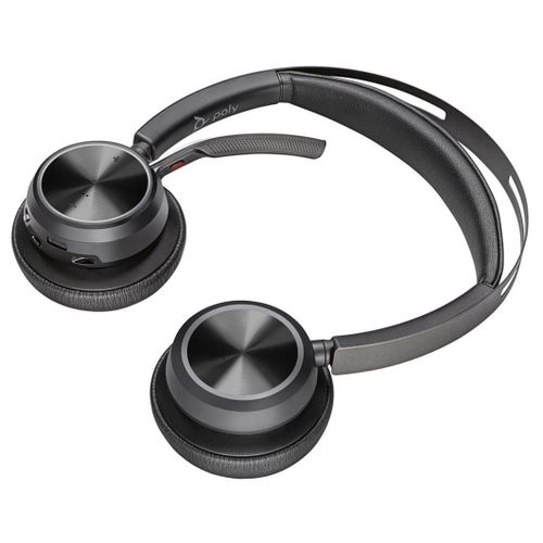 Poly Voyager Focus 2 - Micro-casque - sur-oreille - Bluetooth - sans fil, filaire - USB-A - noir