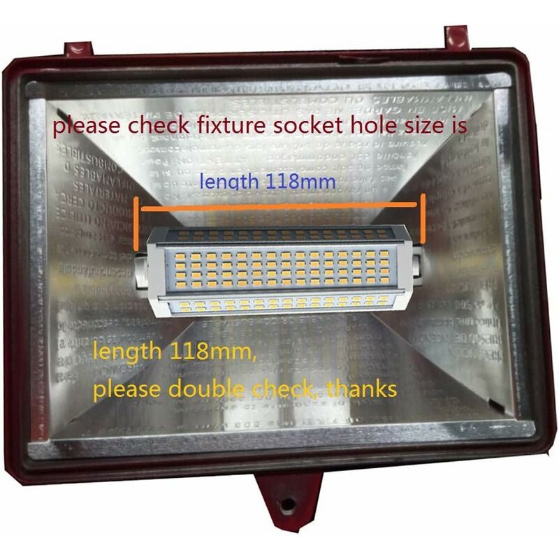 R7s Led J118 118mm Dimmable Ampoule 30w Lumire Chaude 3000k... - 4