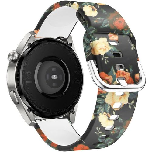 22mm Bracelet Pour Huawei Watch Gt 4 46mm/Watch 4/Watch 4 Pro/Watch Ultimate/Watch Buds/Watch Gt 3 Pro 46mm, Silicone Remplacement Band Pour Huawei Watch Gt 3 46mm/Watch Gt Runner [Dai6281537]