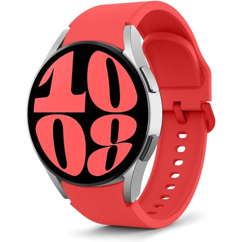 Bracelet Compatible Avec Samsung Galaxy Watch 7 Fe 6 5 4 40mm 44mm/Watch 6 Classic 43mm 47mm/5 Pro 45mm/4 Classic 42mm 46mm, Bracelet Sport En Silicone Souple, Rouge[Dai6282446]