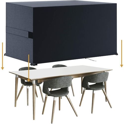 Housse De Mobilier De Terrasse 420d Tissu Oxford Imperméable Anti-Uv Patio Cover (90x90x90cm)