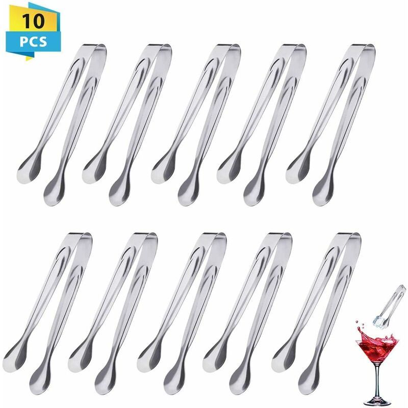 Ensemble De 10 Pinces  Sucre En Acier Inoxydable, Pinces  ...