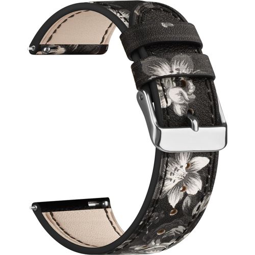 Cuir Bracelet Pour 22mm 20mm 18mm Femme Homme, Bracelet De Remplacement En Cuir À Dégagement Rapide Pour Montre Intelligente Samsung Galaxy/Huawei/Fossil[Dai6281557]