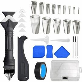 4pcs Kit d'outils de calfeutrage spatule à joint en silicone