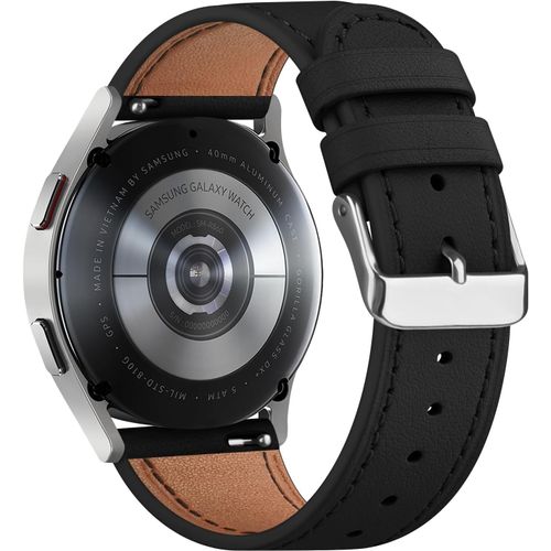 Cuir Bracelet Compatible Avec Samsung Galaxy Watch 6 5 4 40mm 44mm/6 Classic 43mm 47mm/5 Pro 45mm/4 Classic 42mm 46mm/3 41mm/Active 2 Femme Homme,20mm Bracelet Remplacement Cuir (N[Dai6283631]