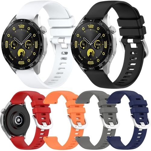 Lot De 6 Bracelets De Montre En Silicone Compatibles Avec Huawei Watch Gt4 46 Mm/41 Mm Bracelet De Rechange Souple Pour Montre Connectée Bracelet De Sport[Dai6283422]